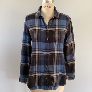 American Eagle Outfitters Plaid Boyfriend Fit Flannel Shirt Size Small